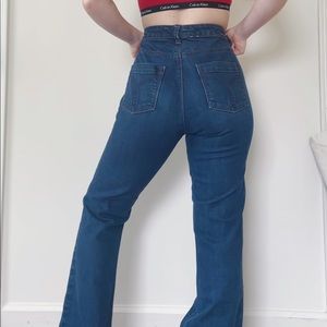 calvin klein high rise jeans